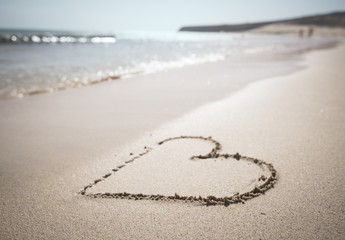 Herz am Strand