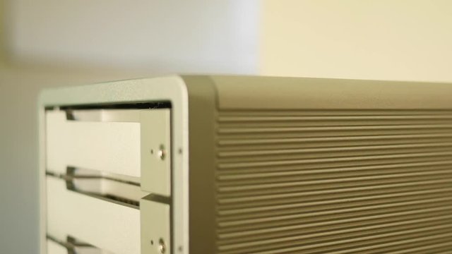 A raid hard drive in an office