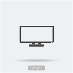Monitor icon, Vector is type EPS10