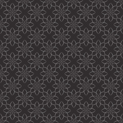 Fototapeta premium Floral different vector seamless pattern