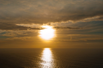 Beautiful sunset. Atlantic Ocean