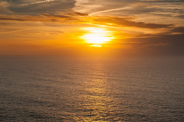 Beautiful sunset on Atlantic Ocean