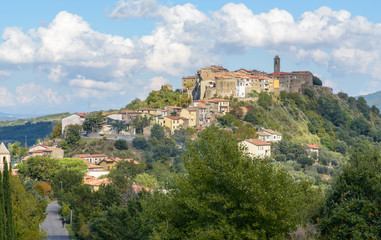 Fototapeta na wymiar tuscan village of Montegiovi, italy