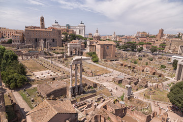 Fototapeta premium Roman Forum in Rome Italy
