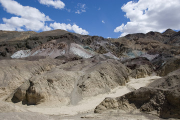 Fototapeta na wymiar Wüstenlandschaft am Artist Drive im Death Valley Nationalpark in Kalifornien