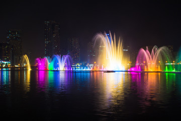 Musical fountain show