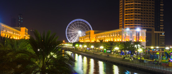 ferris wheel in Al Qasba - Shajah