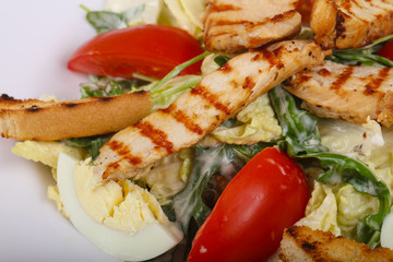 Caesar salad with chicken