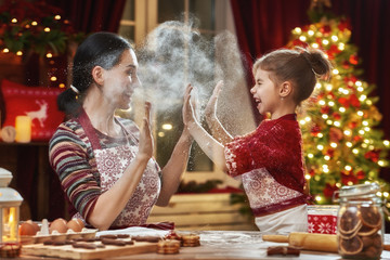 cooking Christmas cookies