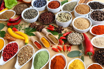 Spices and herbs.