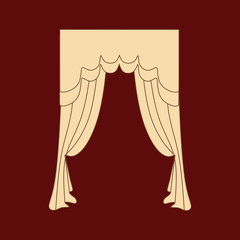 curtains. interior textiles.  interior decoration textiles sketc