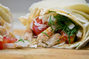 Shawarma closeup