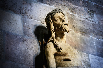 Jesus statue in a church in Vienna Austria