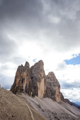 Tre Cime di Lavaredo " Drei Zinnen " in Dolomite Alps