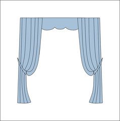 curtains. interior textiles.  interior decoration textiles sketc