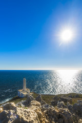 otranto lighthouse over adriatic sea