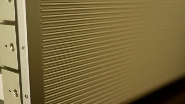 A raid hard drive in an office on desk