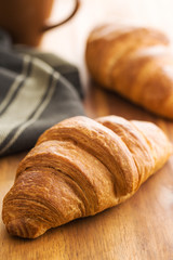 Tasty buttery croissant.