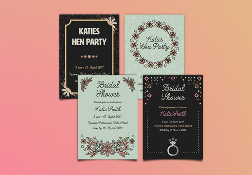 Hen/Bachelorette Party Invitation Layout 2