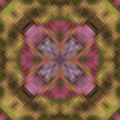 Fototapeta premium Kaleidoscopic low poly rhomb style vector mosaic background