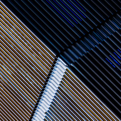 Light and darkness over a building