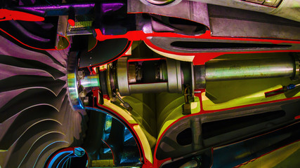 A colored motor