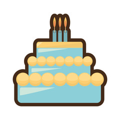 sweet cake delicious isolated icon vector illustration design