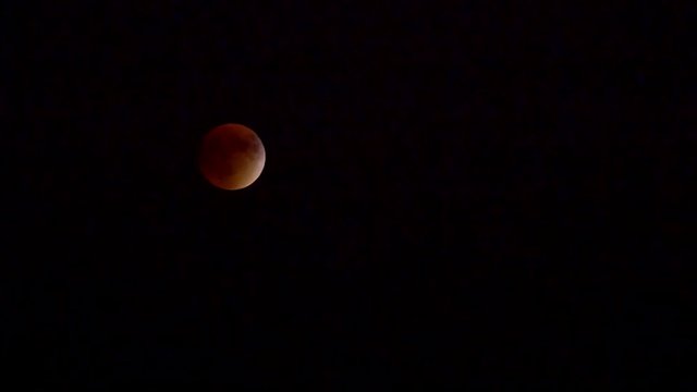 Blood moon from the lunar eclipse