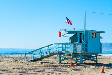 lifeguard hut in Santa Monica
