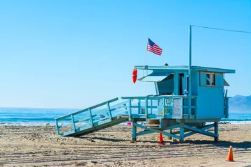 Stof per meter badmeesterhut in Santa Monica © Gabriele Maltinti