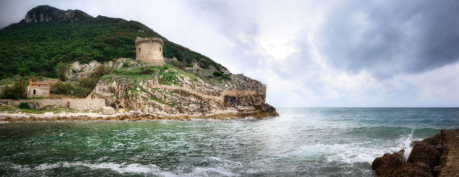 Monte Circeo, Torre Paola, Tyrrhenian Sea, Sabaudia, Latina, Italy