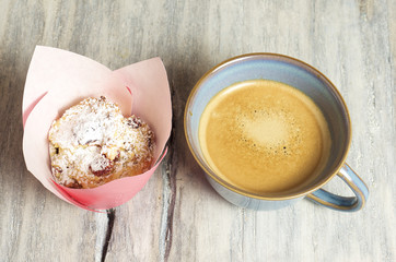 Homemade cottage cheese muffins 