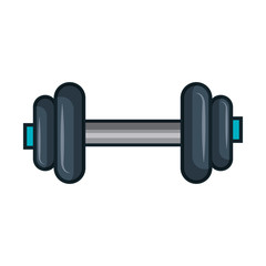 weight lifting gym isolated icon vector illustration design