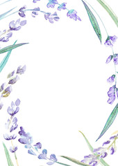 invitation card with flowers