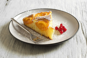 Honey cake with apricots, apricot pie