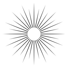 Obraz premium Vintage sunburst Vector