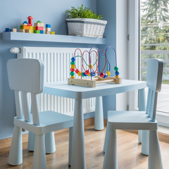 Light blue toddler's furniture