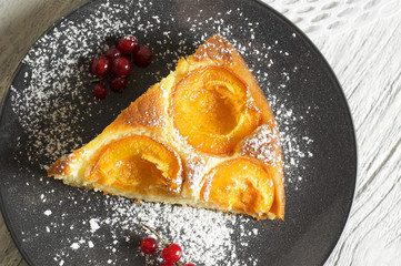 Honey cake with apricots, apricot pie