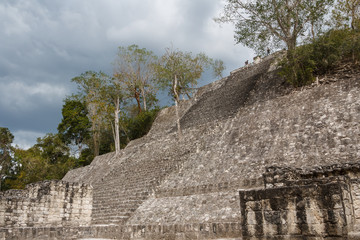 Ruins of the ancient Mayan city of Calakmul, Mexico