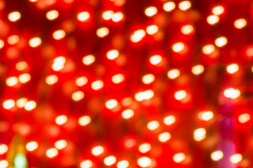 colorful twinkling lights bokeh red background