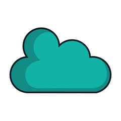 cloud computing isolated icon vector illustration design