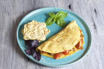 Tomato and Tuna omelette