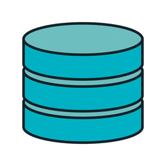 data center disk isolated icon vector illustration design