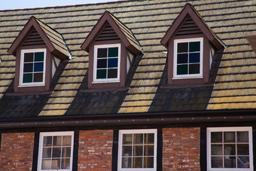 Fototapeta na wymiar Danish Windows - Solvang, CA