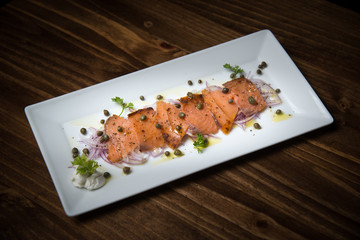 smoked salmon marine