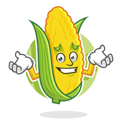 Feeling sorry Corn mascot, Corn character, Corn cartoon