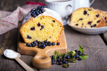 tasty blueberry cake