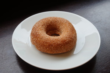 Vegan cinnamon sugar donut