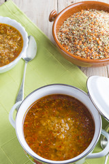 Soup of quinoa