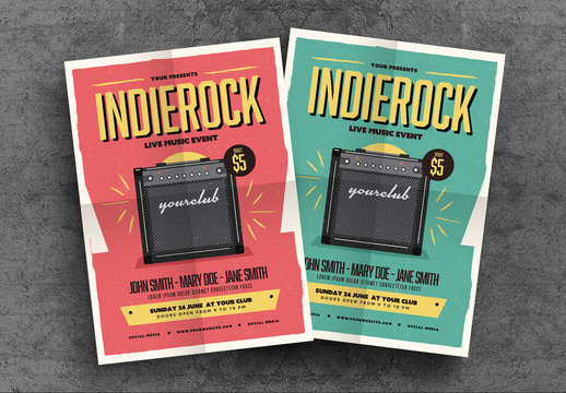 Indie Gigs Poster Layout